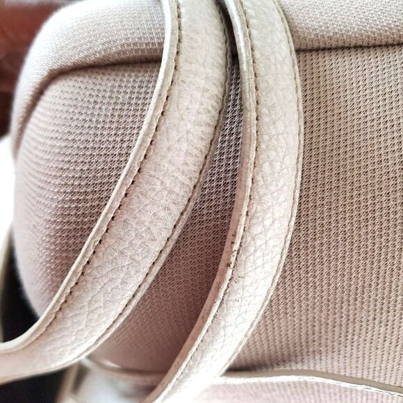 J Crew Tote Shoulder Bag Small Cream White Leather Hobo Tie Closure Unlined - Picture 10 of 11